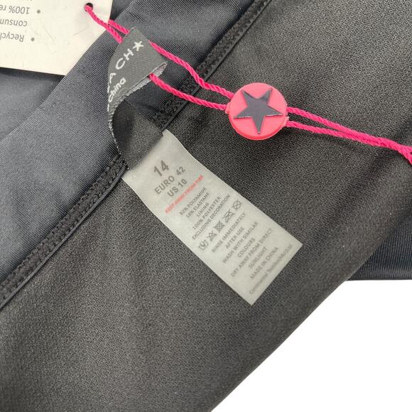 SouthBeach Swimwear Super High Rise Black Bikini Bottoms US 10 NEW with Tags! - Picture 4 of 6